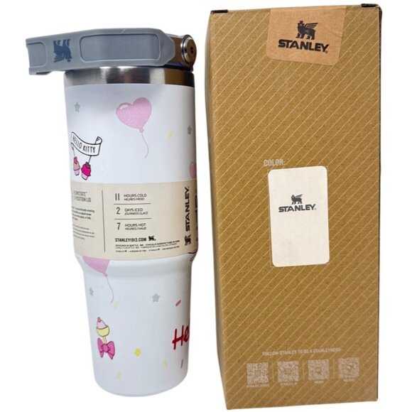 Stanley Hello Kitty Quencher H2.0 Tumbler 30 Oz Stainless Steel Vacuum Insulated - Picture 3 of 5